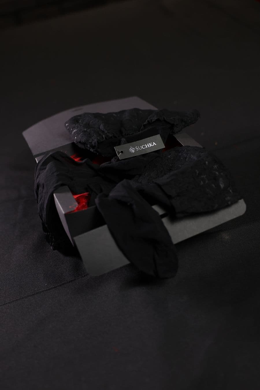 Stocking with Black Lace image 3